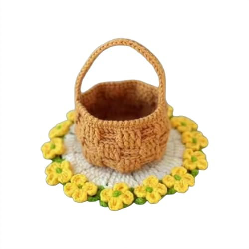 Rose Bouquet Blanket Material Kit, Crochet Flower Bouquet Blanket Handmade, Sunflower Knitted Sofa Blankets, Finished or Material Package, For Mother's Day Birthday Decor