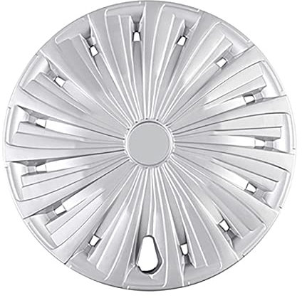 KRXSOBNV, Proceso de Pintura de Accesorios de decoración de Coche de Cubierta de protección de neumáticos Universal de 14 Pulgadas,Tapacubos(Silver)