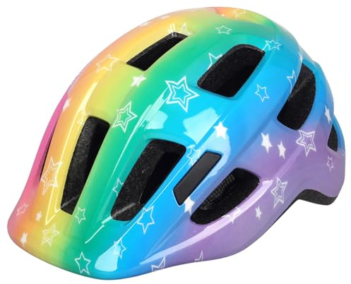 Kids Bike Helmet for Ages 1-8 Years, Adjustable Toddler Boys and Girls Helmets, Lightweight Child Infant Bicycle Cycling Scooter Sports Helmet S， 50-54cm ColorStars