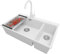 PRIMAGRAN Lavandino da Cucina Bianco 78x50cm, Lavello da Cucina a 2 vasche + Sifone Classico + Rubinetto 32x20cm, Lavabo da Cucina Incasso al mobile 80cm - Oslo Duo