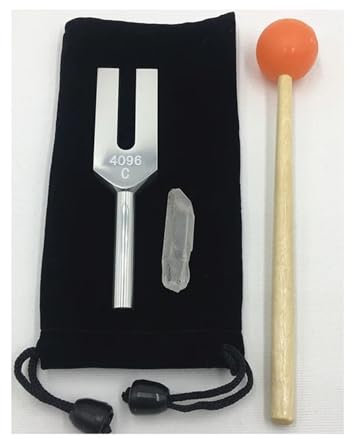 L6NqIAG Aluminum Alloy Tuning Fork High Frequency Crystal Tuning Forks Yoga Meditation Musical Percussion Instruments Weighted Tuning Fork(Style D)