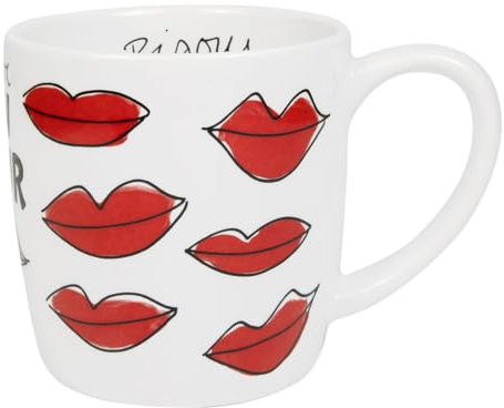 Blond Amsterdam Cappuccino-Becher Valentinstag Kusjes, 500ml | Keramik, Valentinstag Design, Für Cappuccino & Tee, Mikrowellengeeignet, Handwäsche empfohlen