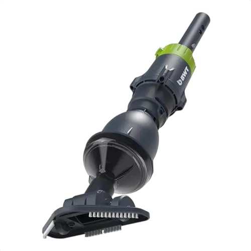 (NEU 2026) BWT Poolsauger Akku ES02 mit kleiner Standardpoolstange | Kabellos, 30min Laufzeit, 2000mAh, kabelloser Pool Bodensauger, für Whirlpool Aufstellpool bis 10000l, USB-Ladung,