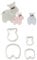 1 FMM Hippo / Hippo Cookie Cutter Set Hippo Africa Zoo Animals Cake Decoration for Fondant and Flower Paste
