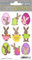 HERMA 1778 Aufkleber Osterhasen Ostereier Bunt klein, 9 Stück, 3D Ostern Sticker mit Ostermotiven, Happy Easter Etiketten für Ostergeschenke Osterdeko Scrapbooking Dekoration Geschenk Briefe Basteln