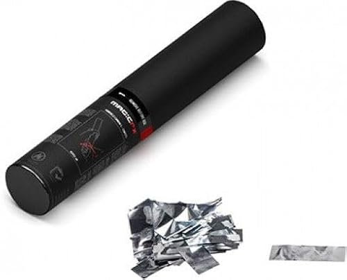 Handheld Cannon S 28cm Confetti Silver Metallic