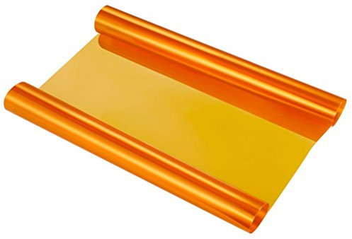 VORCOOL Transparente Scheinwerfer Folie Auto Motorrad Dekoration und Schutz 30x120cm (Orange)