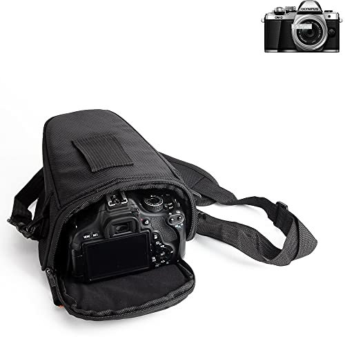 K-S-Trade Housse pour Olympus Om-D E-M10 Mark II Compatible avec Olympus Om-D E-M10 Mark II Sac Appareil Photo Reflex Saccoche Étui Pouchette Gadget Anti-Choc DSLR SLR Caméra Protection Housse