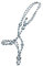 HKM 4057052397431 Knotenhalfter1269 Weiß/Dunkelblauvollblut