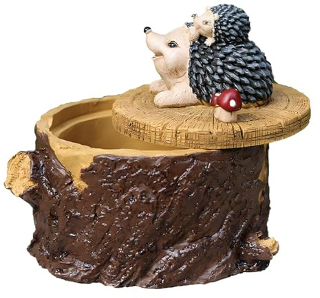 Stabiler Garten Aschenbecher mit Deckel für Zigarette bezaubernde Büro Zubehör Home Organizer (Igel)