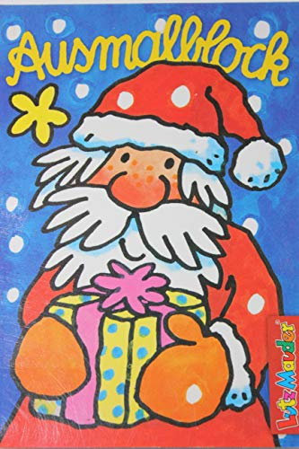 Lutz Mauder - 13053-3 - Ausmalblock Weihnachten, Weihnachtsmann, DIN A7, 12 Blatt