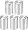 sourcing map 5St Knopf Alu Lautstärkeregler Potentiometer Rändelwelle Drehknopf 10mmx15mm Silber