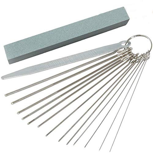Tadpolez Lima de Guitarra, Agujas de Limpieza Piedra De Molienda para Instrumentos Kit de Cepillos de Limpieza para Carburador para Guitarra Ukulele Herramientas de Lima de Guitarra