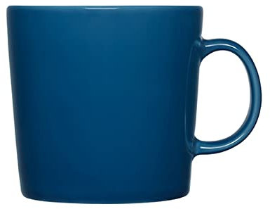 Iittala Teema Becher aus Porzellan in der Farbe Vintage Blau 0,4L, Maße: 12cm x 9,4cm x 9cm, 1062246