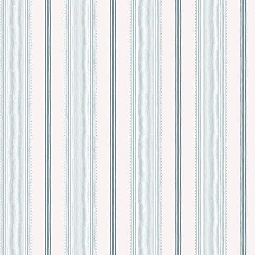 Laura Ashley Heacham Stripe Seaspray Wallpaper