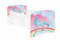AS-TOR Kinderbett Jugendbett Hugo 80x160cm mit Matratze und Abnehmbarem Geländer - Bett Schlafzimmer Kindermöbel Kinderbetten für Mädchen und Junge, Massivholz, Solide und Sicher - Einhorn