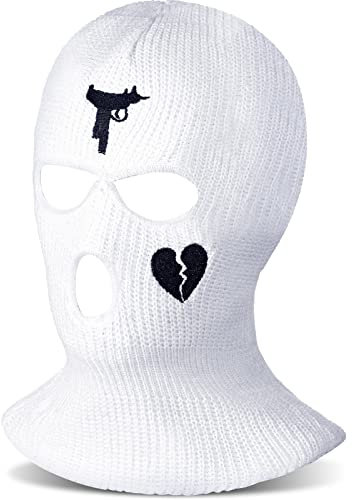 BBTO 3 Löcher Gestrickte Sturmhauben Volle Gesichtsabdeckung Skimaske Winddichte Sturmhaube