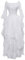 Mittelalterlic Abendkleid Damen Halloween Kostüm Prinzessinnen Kleider Geschenk für Frauen Schwarz Long Sleeve Round-Neck Dress, Weiß, L