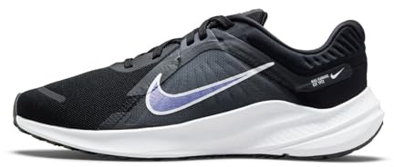 NIKE Women's Quest 5 Sneaker, Black/White-Iron Grey-DK Smoke Grey, 4 UK