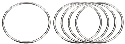 sourcing map 5Stk. 60mm(2.36) Äußerer Durchmesser 3mm Dicke Edelstahl O-Ringe Mehrzweck Metallgeschweißte O-Ringe Rundringe