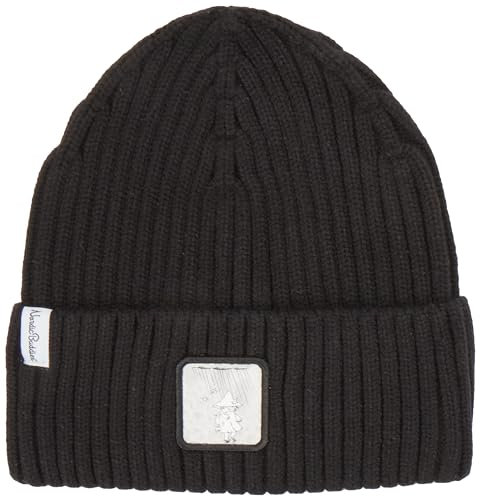 Nordicbuddies Snufkin Adventure Adult Moomin Beanie Hat, Black, One Size fits Most