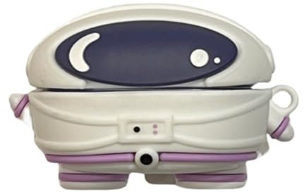JRCYVTA Bonita funda de silicona para auriculares de astronauta con ganchos, adecuada para todos, funda para Samsung Galaxy Buds live/Buds2 Pro/2/Buds FE/pro