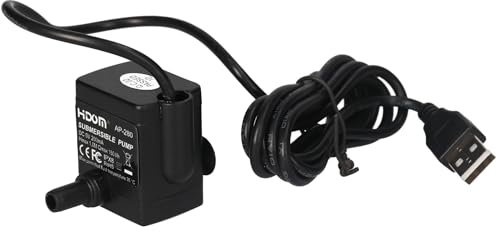 Submersible USB Powered 160l/h Ultra Quiet Mini Water Pump for Indoor & Outdoor Water Feature Fountain Compact Hydroponics Pump