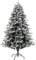 HOMCOM Künstlicher Weihnachtsbaum, 180 cm Christbaum mit 793 Spitzen, Kunstschnee, klappbar Stahlständer, für Weihnachten Deko, Grün