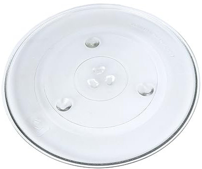 Ciieeo Plato Giratorio de Vidrio para Microondas Tipo Y 31 5 Cm Platos para Microondas para Cocinar Material de Alta Resistencia Fácil de Instalar