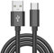 SHUNYABEI 2Pcs USB Charger Cable 2M Nylon Braided Fast Charging Cable for Xbox Series X/S, PS4 & Android Phones Durable with Quick Charge (Black)