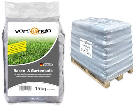 versando 540kg de chaux à gazon chaux de jardin printemps jusqu'à 1,08ha : repousse mousse, mauvaises herbes favorise le développement du sol & des racines idéal pour le gazon avec effet longue durée
