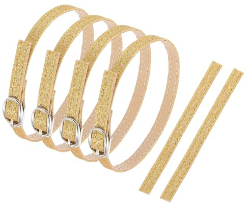 sourcing map Replacement Ankle Strap for Heels Detachable Shoe Strap PU Leather Shoe Bands