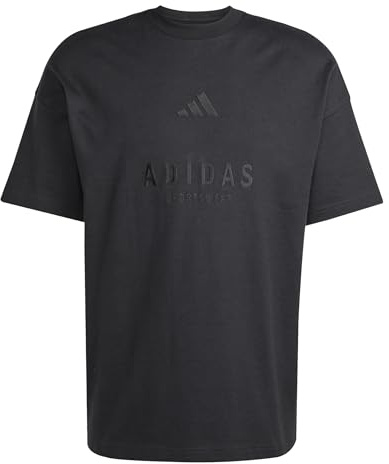 adidas Men's All SZN Embroidered Graphics T-Shirt, Black, XXL