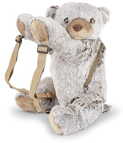 Mousehouse Gifts Entzückende Plüsch-Rucksäcke in vielen Charakteren – Bär, Affe, Lamm und Panda, Einhorn, Kaninchen, Hund, Elefant, Faultier – weich, kuschelig und leicht für Kinder