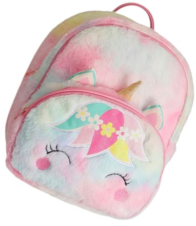 Beavorty Plüsch Einhorn Rucksack Rosa Kleiner Rucksack für Kleine Mädchen