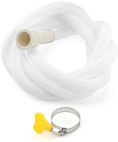 Air Conditioner Drain Hose Kit, with Cuttable Rubber Adapter & Connect Clamp Flexible Universal Drain Hose for Most Dehumidifier and Air Conditioner(Color:2m/6.56ft)
