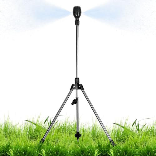 Gartenbewässerungssystem – Drehbarer Stativ-Sprinkler | Automatisch Einstellbarer Rotierender Bewässerungsständer | Rotierender Einstellbarer Sprinkler | Große Reichweite Stand-Up-Sprinkler | Outdoor