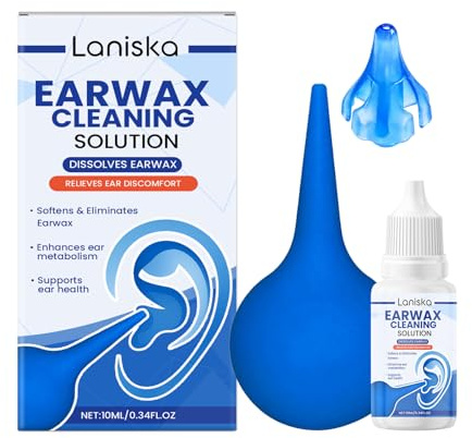 Ohrenschmalzentferner 10 ml,Ohren Reinigung Set,Ohrentropfen zur sanften Ohrenreinigung,Ohrenschmalz Entferner mit Pipette,ohrreiniger für Erwachsene