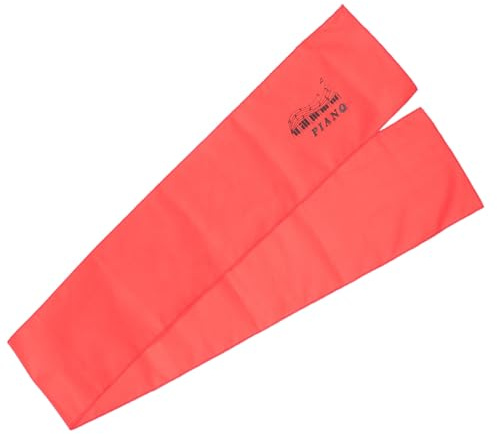 BAZEITFLOW Piano Keyboard Cover Lightweight Dustproof Cloth Key Grand and Electric Pianos Soft Protective Keyboard Protector with Red Edge Trim and Scratch-resistant