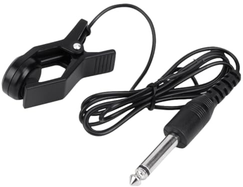 ZoraYorce Pastilla de guitarra profesional con clip, pastilla universal para guitarra acústica, cable de conexión de 0,9 m para instrumento de cuerda, violín, etc