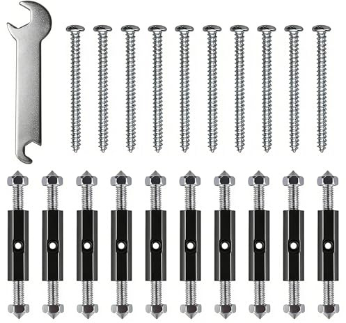 10 Set Riparazione Scatola Elettrica Tipo 118 – Asta di Supporto per Cassetta di Derivazione Esterna, Accessori per Elettricista, Kit Ripristino Scatole e Parti Elettriche