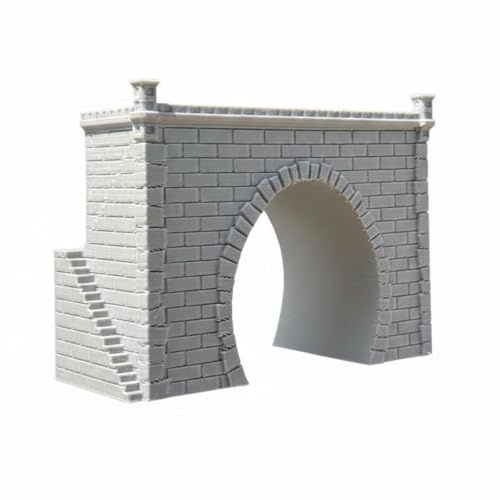 DEVNWIGMO Ingresso Tunnel N Portale Archi Stilizzati Accessorio Modello Ferrovia Plastica Realistica Dettagliata Adatto per Esposizione Diorama Scenari Ferroviari Montani