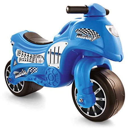 Dolu Toddler Push Powered Motorcycle Indoor and Outdoor Ride On Balance Kids Play Toy Bike with Handlebars and 2 Large Rubber Wheels, 70 x 26.5 x 49 cm; 3 Kilograms, wheel size: 12 Inches, Blue