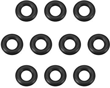 sourcing map Packung mit 10 Stück Gummi Scheibe O-Ringe metrische Dichtungen 12mm AD 6mm ID 3mm Breite