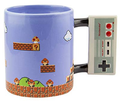 Paladone PP5098NN Nintendo NES Controller Mug, Oversized Coffee Cup, 300ml, ceramics, Multi Coloured