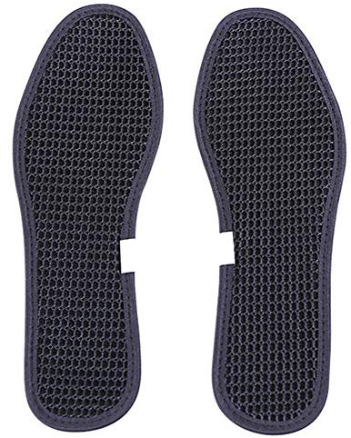 Yzki Bambuskohle Deo-Fußeinlagen, 2 Paar weiche, atmungsaktive waschbare Einlegesohlen, Kissen für Männer und Frauen, Wie abgebildet, 50