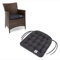 HAVE A SEAT Luxury | Sitzkissen 48 x 46 cm (6 St.) - bequemes Stuhlkissen - orthopädisch, wetterfest, waschbar bis 95° C, Trockner geeignet - Made in Germany (48x46 cm - 6er Set, Grau-Anthrazit)