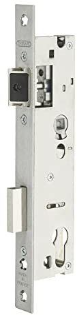 THIRARD - Boîtier de Serrure Encastrable à Cylindre pour Menuiserie Métallique - Axe 30 mm - Entr'Axe 92 mm - Bouts Carrés - Inox - Sécurité - Facilité d'Installation - Normes NF - Gris
