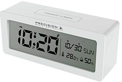PRECISION Alarm Clock, White, One Size