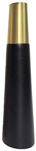 MFLASMF Piedini per mobili in Legno 4-10 Base in Ottone, Gambe per divani in Legno, Piedini per mobili Fai-da-Te, Piedini per Tavolo/Mobile TV obliqui Neri con Guarnizione, anti-cracking-30cm / 11